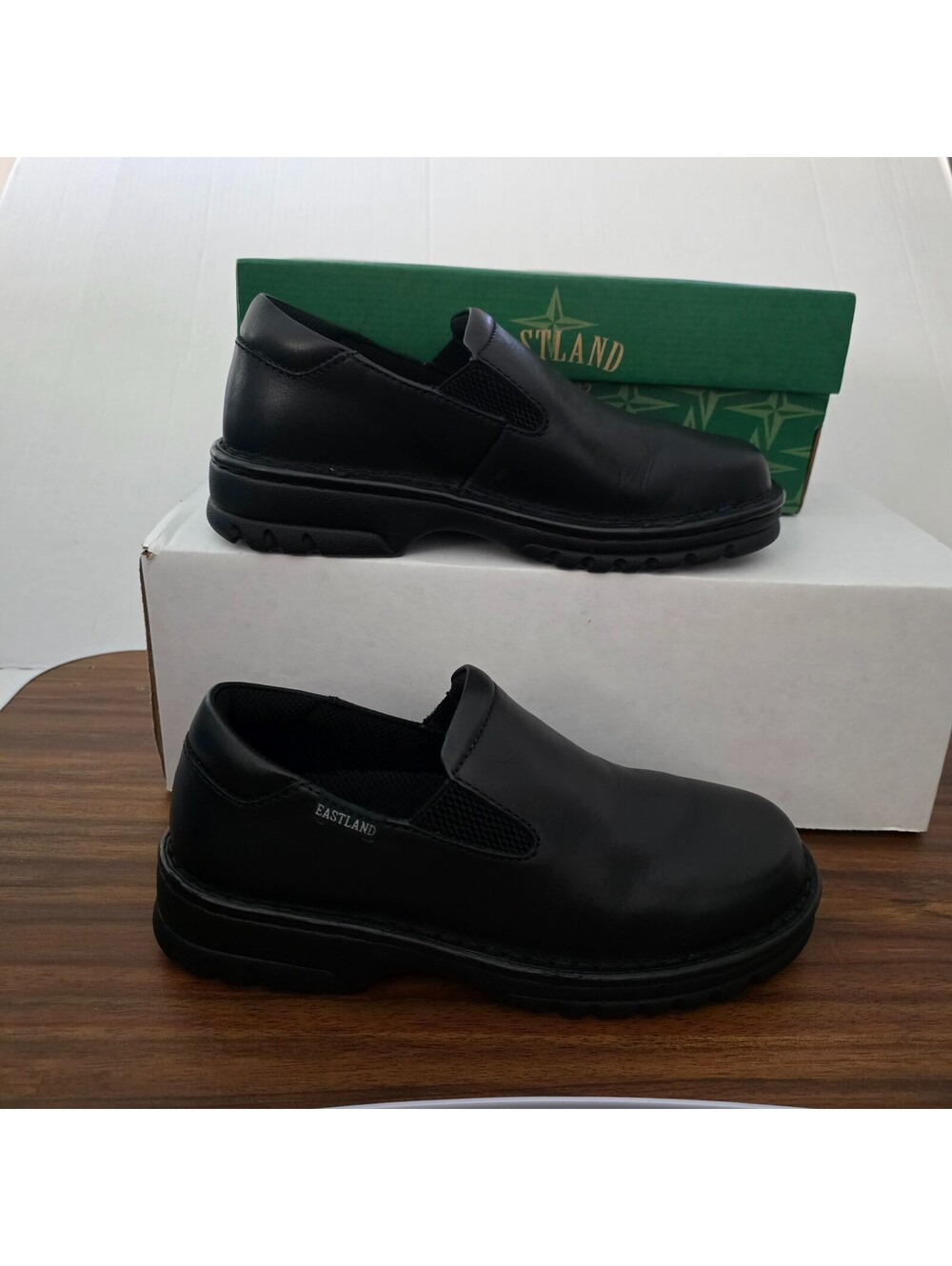 Eastland Newport Women's Slip-On Loafers Size 8 Wide Black -